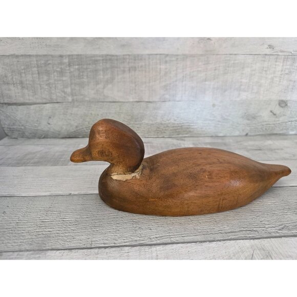 Handcrafted Wooden Duck Decoy - Picture 3 of 6